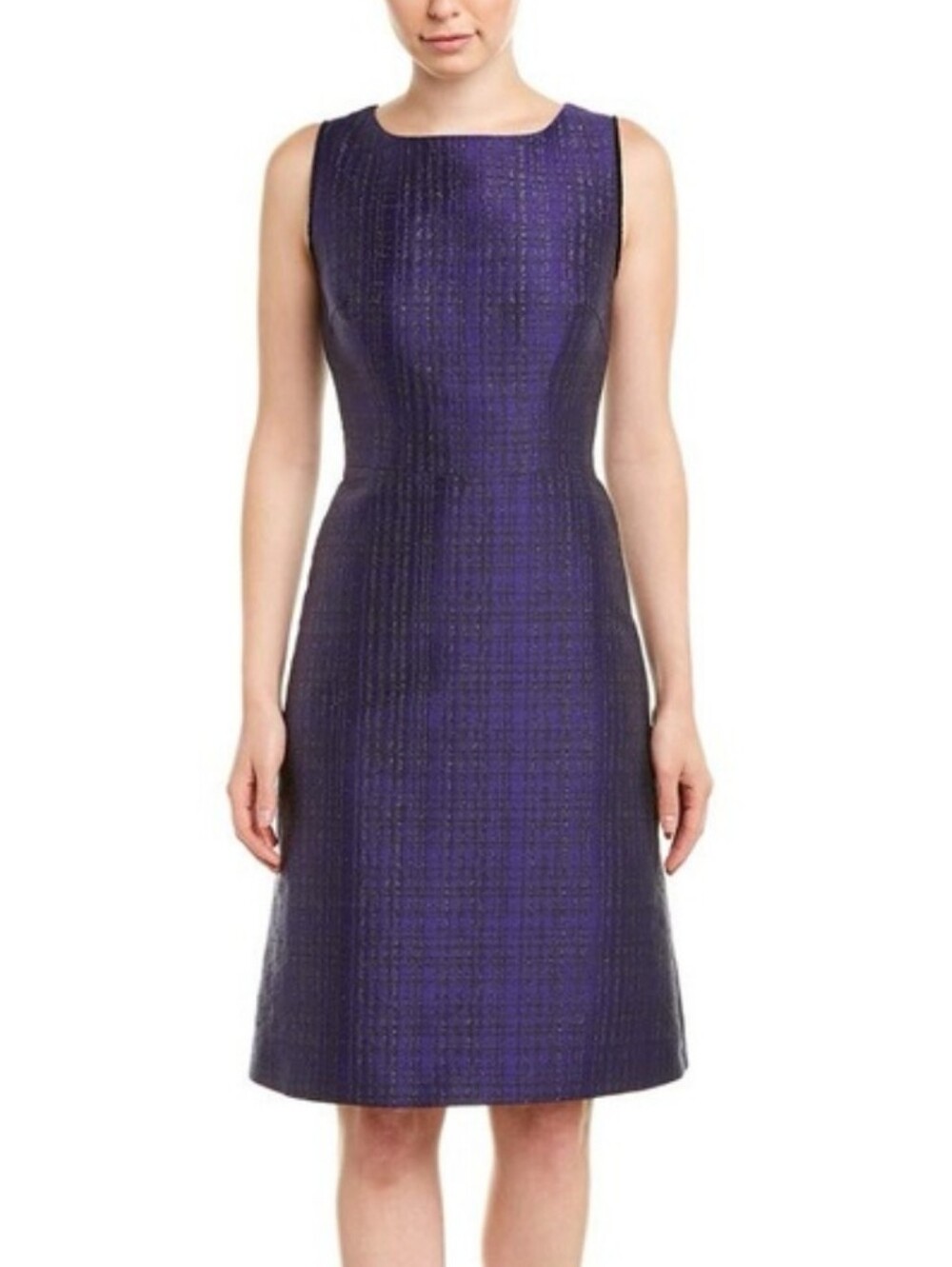 Escada Size 36 Sleeveless Purple Sheath Dress